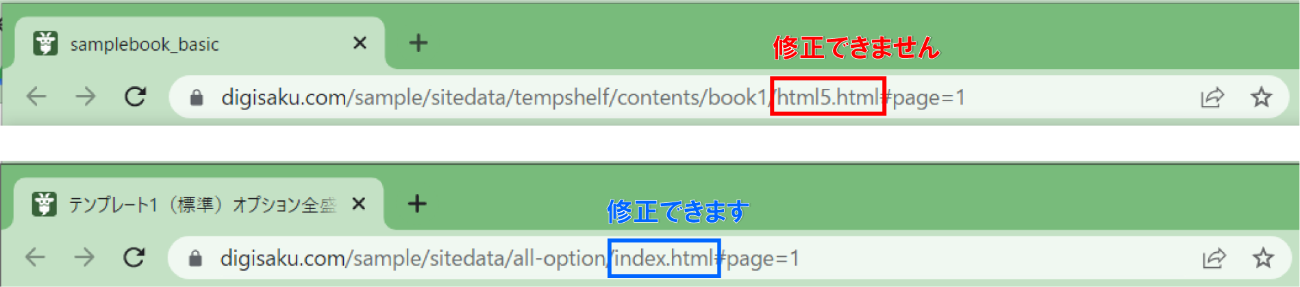 URLでの見分け方